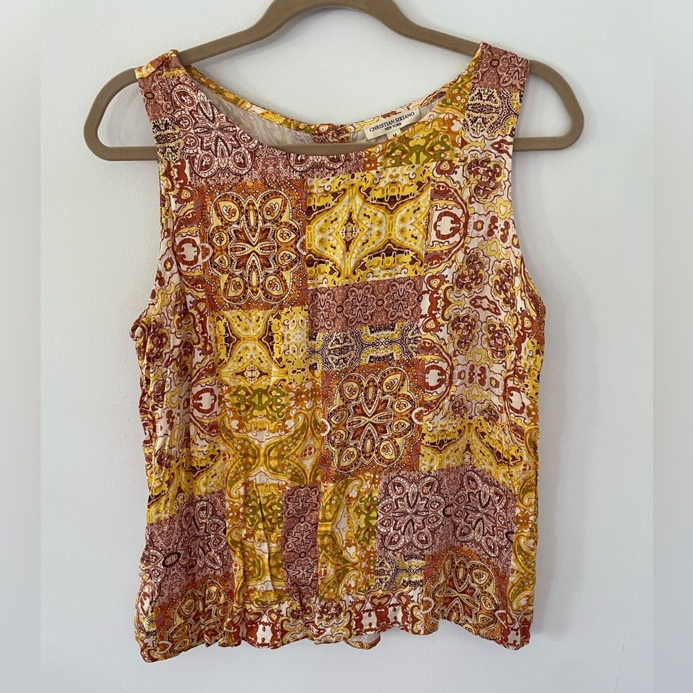 Christian Siriano Women's Lightweight Button Back Tank Top Size medium - NWT